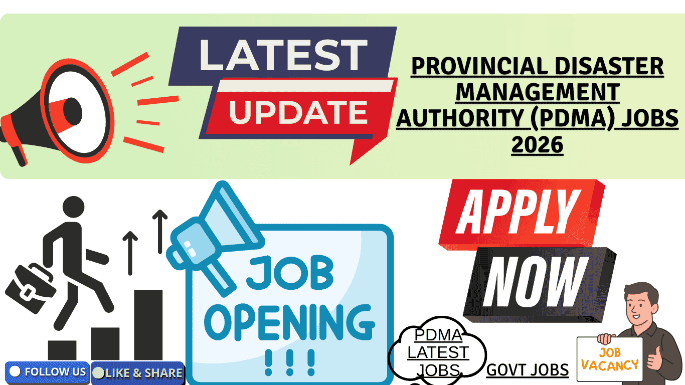 Latest jobs in (PDMA) Provincial Disaster Management Authority Sindh 2026