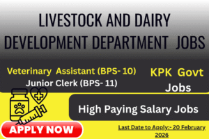 Livestock and Dairy Development Department KPK Jobs
