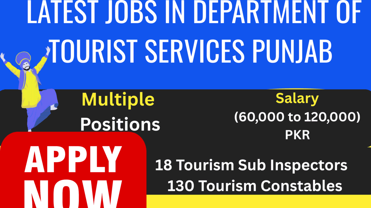 Latest jobs in Department of Tourist Services Punjab|2026