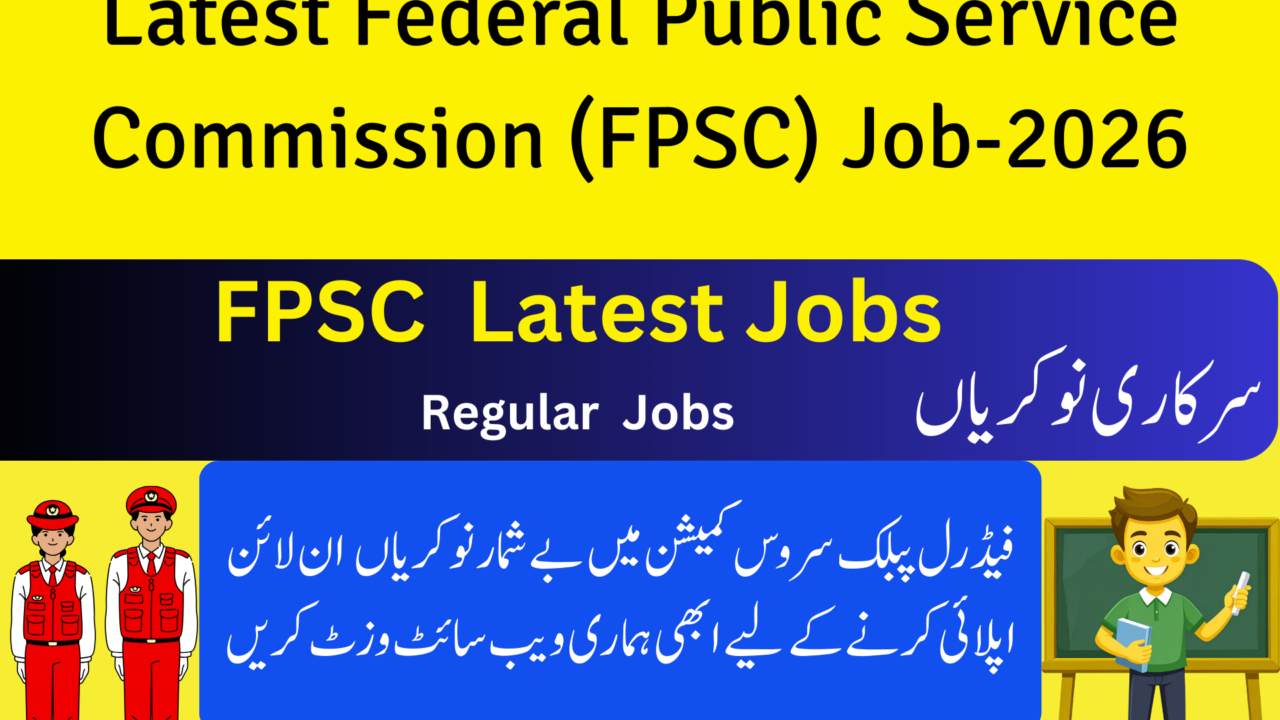 Federal Public Service Commission (FPSC) Jobs Details Advertisement No. 01-2026|Pakistan Jobs Center