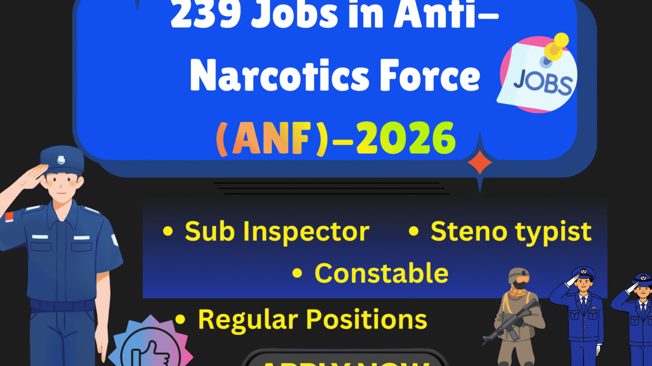 239 Jobs in Anti-Narcotics Force (ANF)-2026